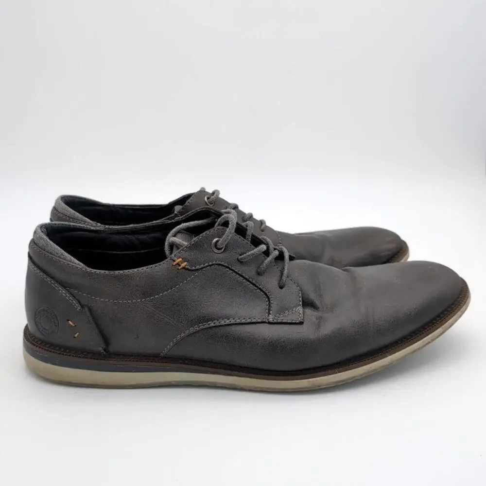 Bullboxer Shoes Mens Size 11 Gray B-52 Casual Dress Lace Up Oxford Sneakers